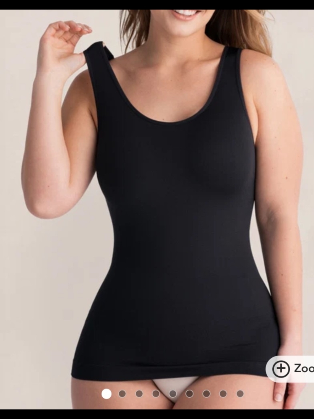 Shapermint | Essentials All Day Every Day Tank Cami | Black | Large
